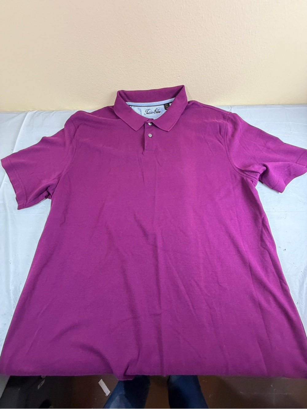 Tasso Elba Men's Magenta Polo Shirt - Picture 2 of 7